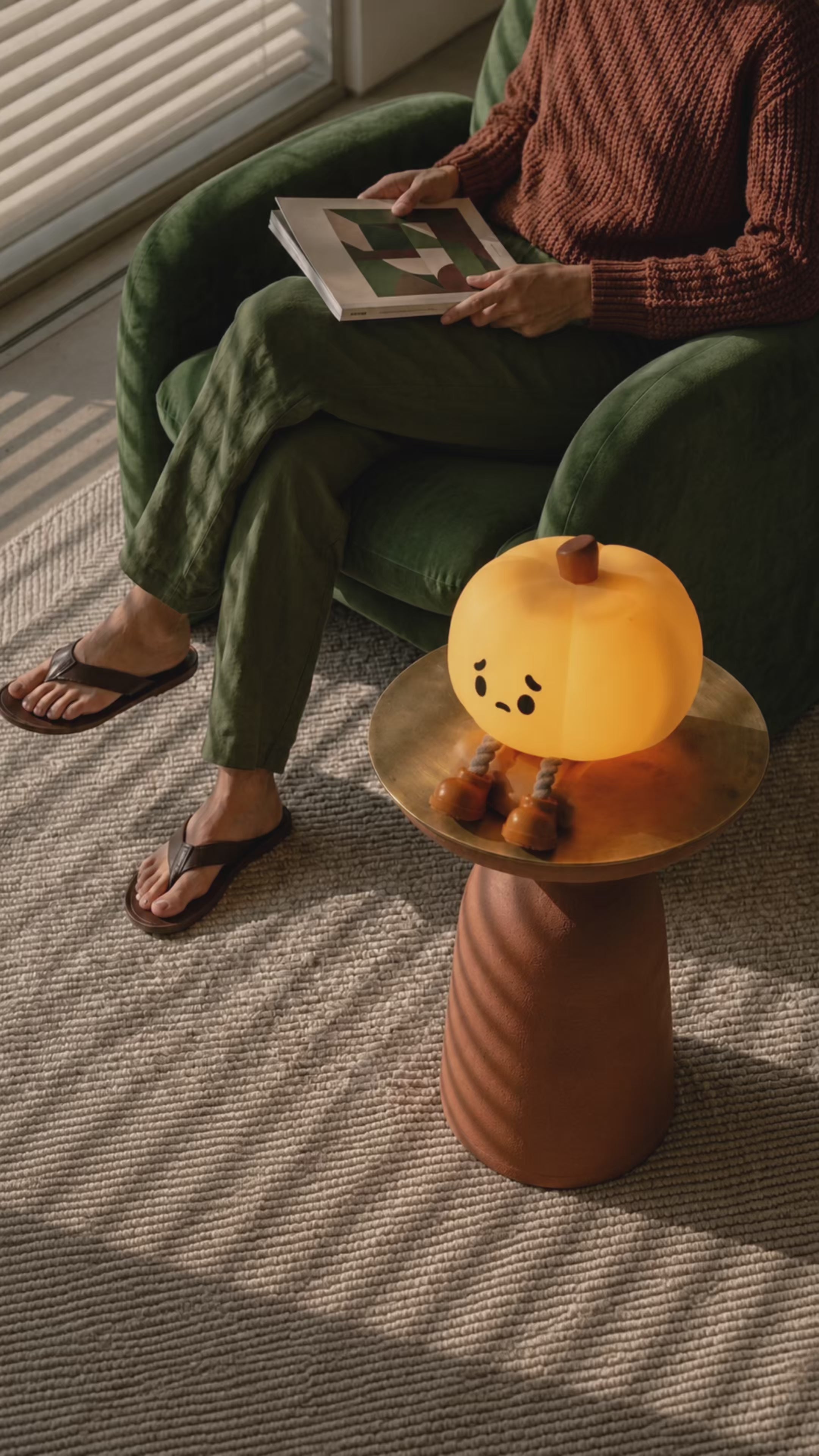 Pumpkin Glow Silicone LED Night Light