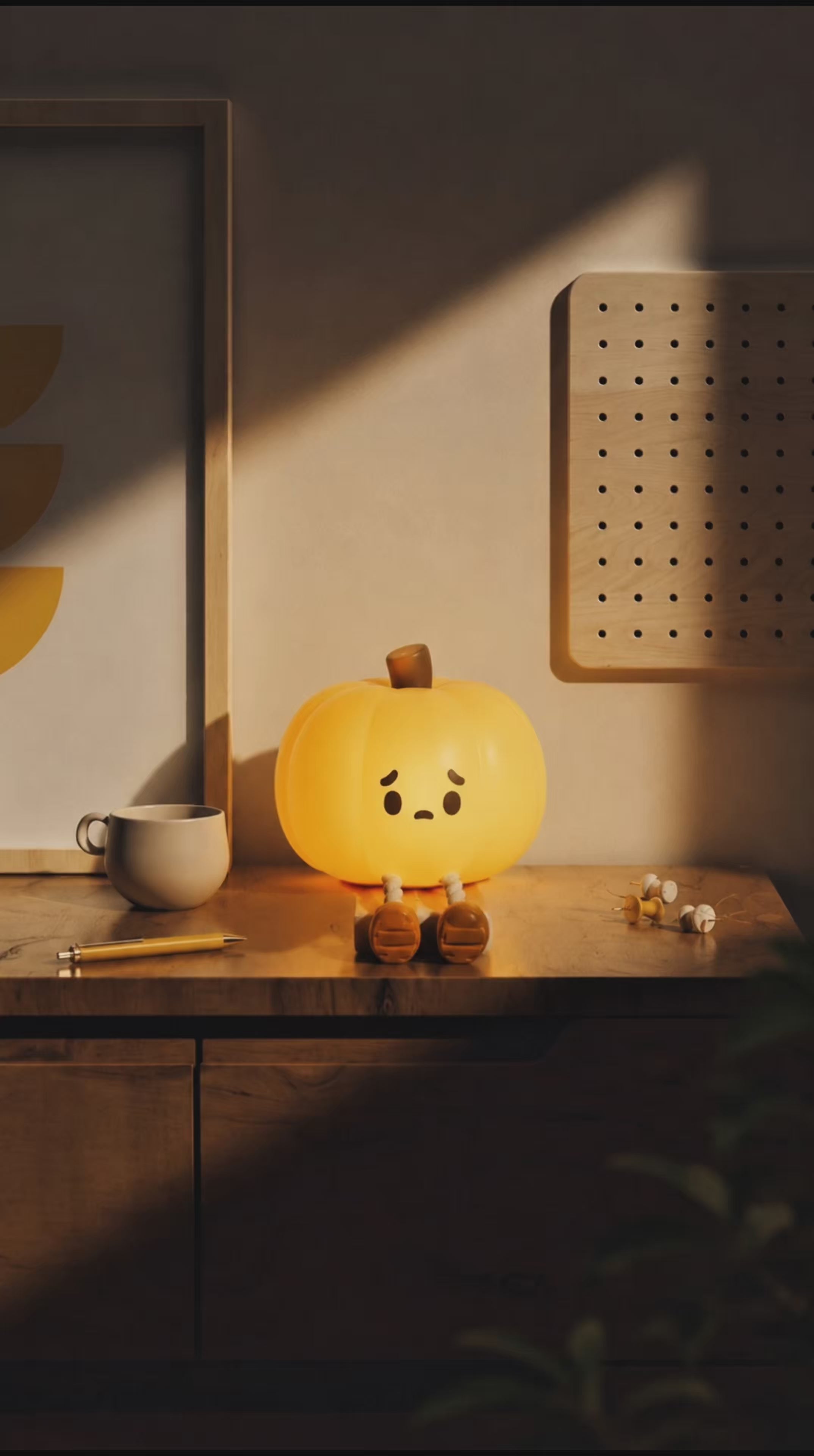 Pumpkin Glow Silicone LED Night Light